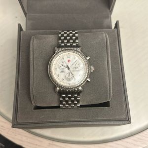 Michele csx diamond chronograph watch